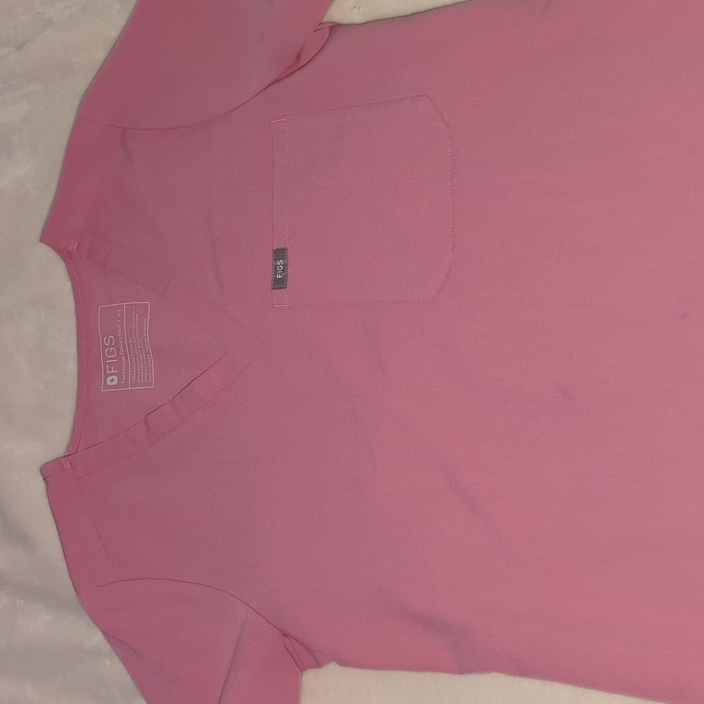FIGS light pink scrub top